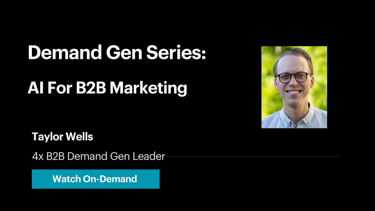 AI For B2B Marketing